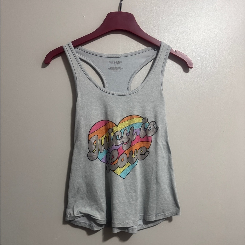 Juicy Couture “Juicy Is Love” Tank Top Womans Size M
